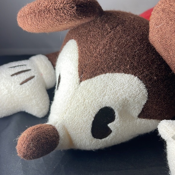 Sega Mickey Mouse 2002 Japan Disney Plush laying on stomach w/ Tag VTG - Picture 2 of 10
